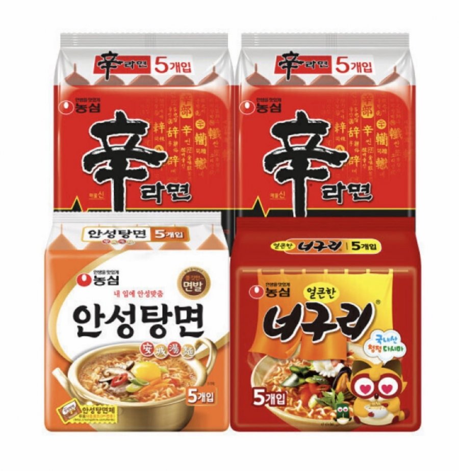 신라면10+안성탕면5+너구리5 (13,300원/무료)