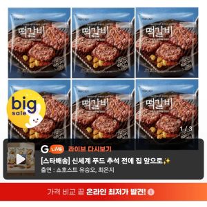 피코크 떡갈비 450gx6팩 (24,130원 / 무료) - 특가