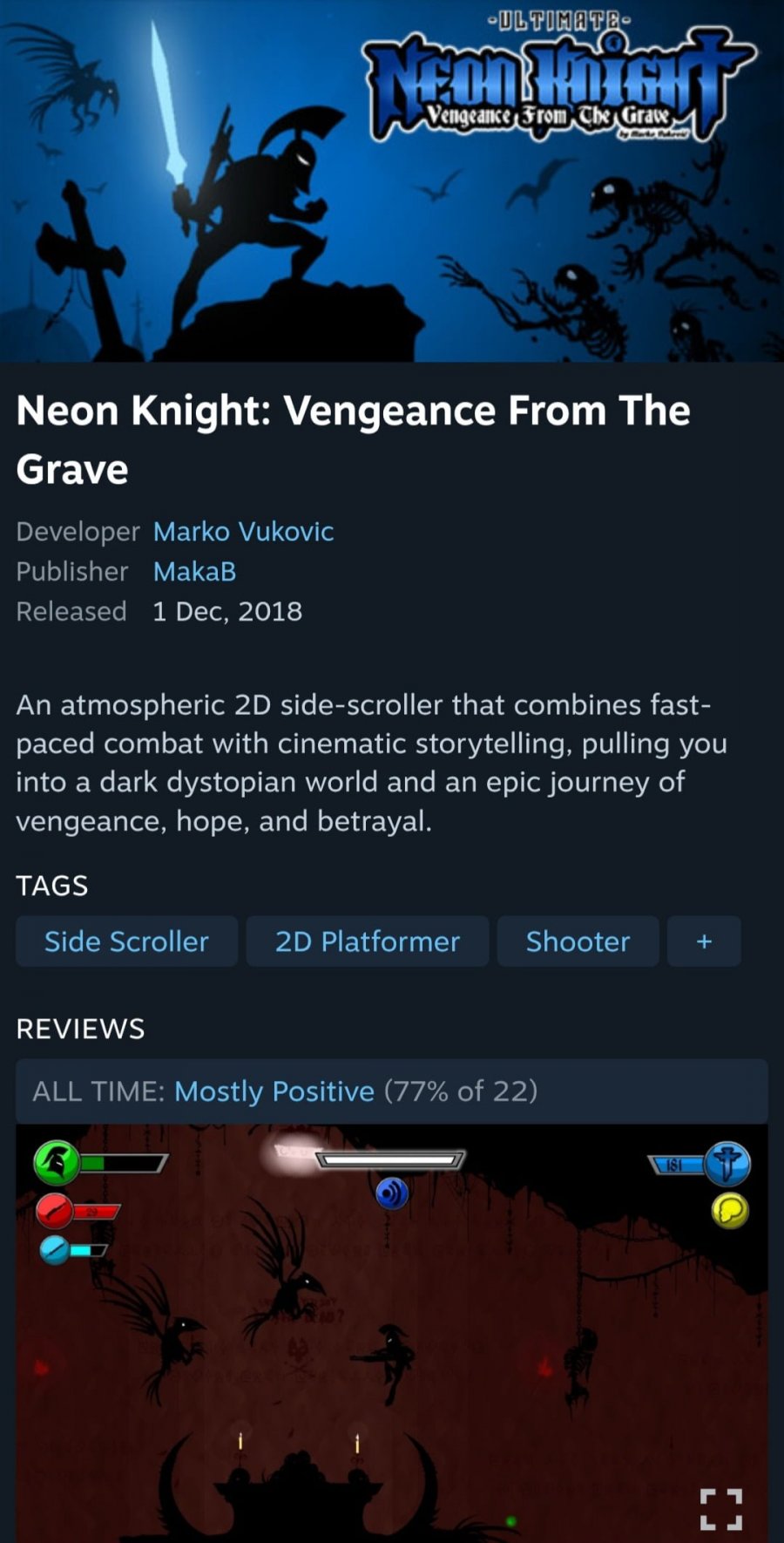 Neon Knight: Vengeance From The Grave (무료/무료)