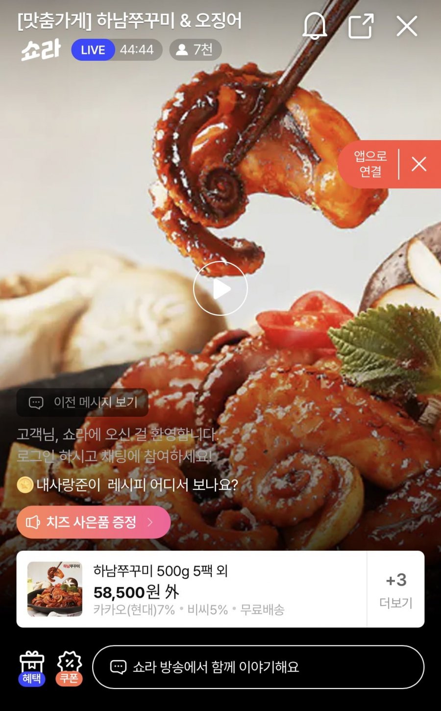 하남쭈꾸미 500g 5팩 / 하남오징어 300g 5팩 (27,920원~/무료)
