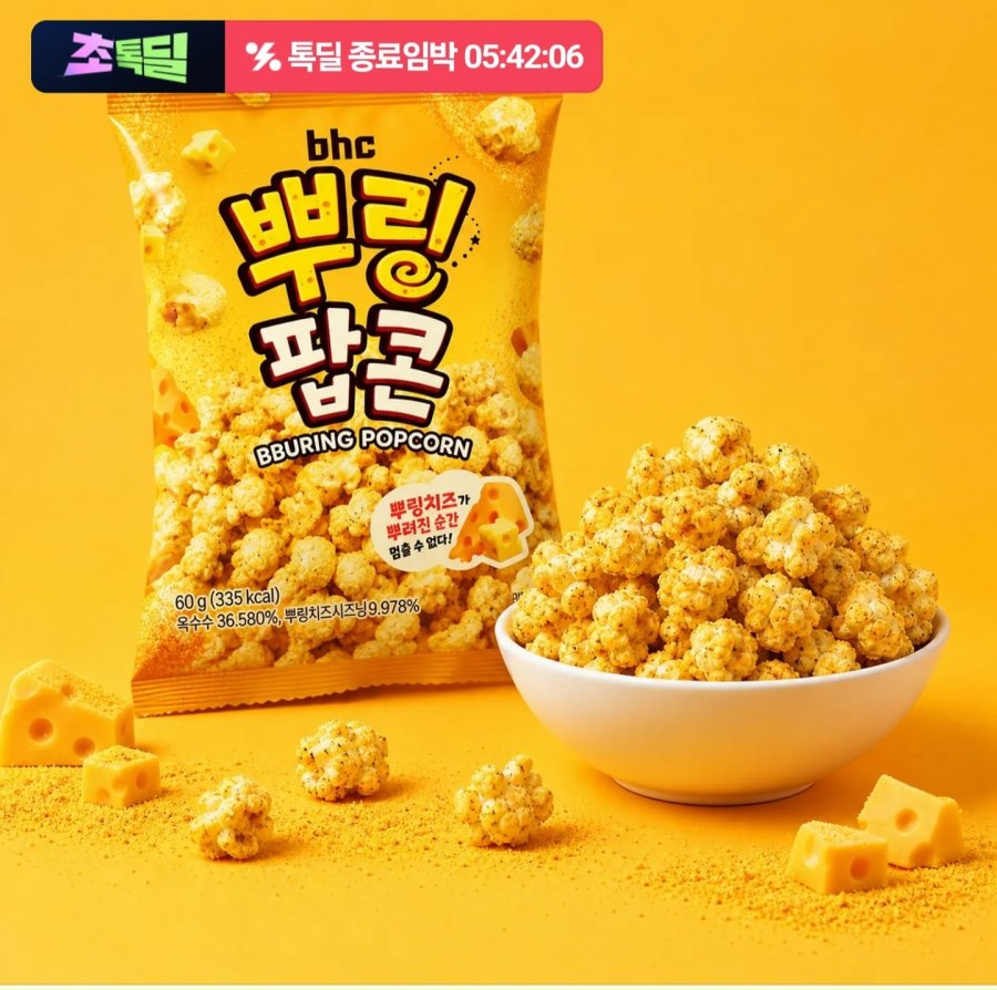 BHC 뿌링팝콘 12봉 (10,800원/무료)