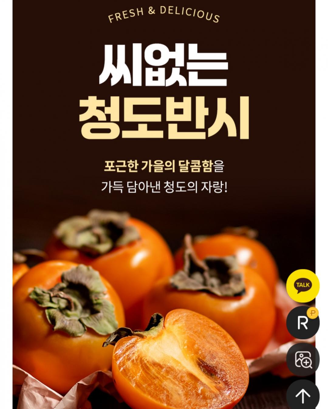 청도반시 2.5kg 27과내외 (5,950원/무료)