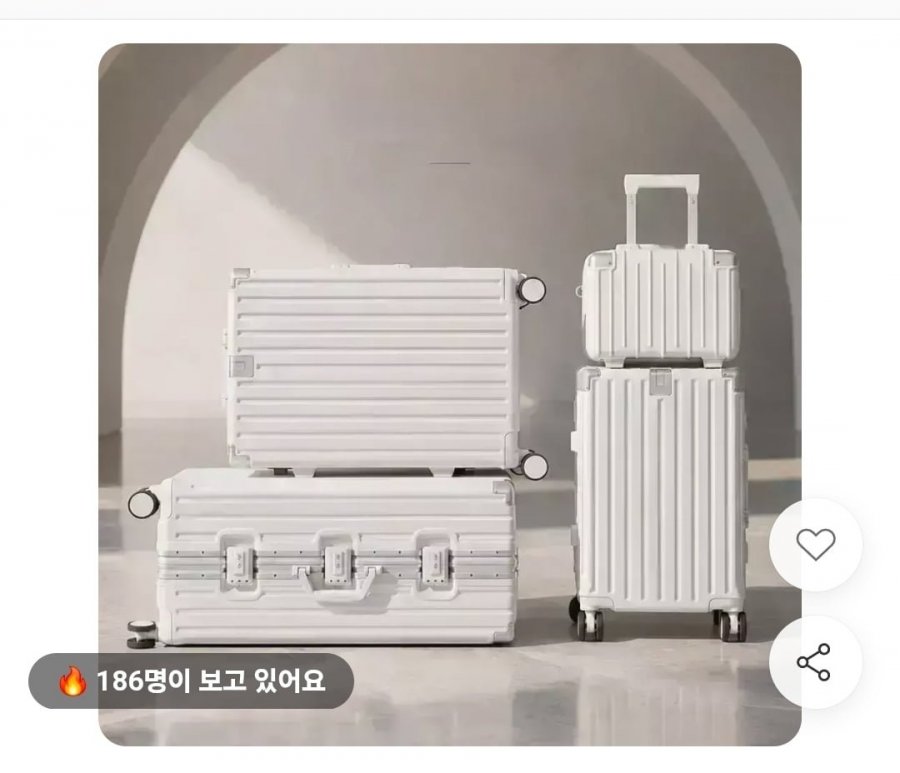 폴리카보네이트 TSA 캐리어 20인치 (56,900원/무료배송)