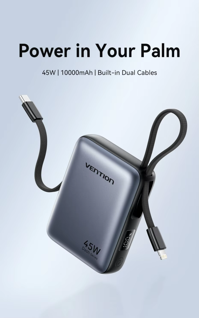 Vention 45W 보조배터리 10000mAh $11.75 / 20000mAh $13.45 (코인할인)
