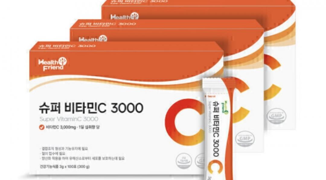 고함량 슈퍼 비타민C 3000 100포 x 3박스 총 300포 (21,560원/무료)
