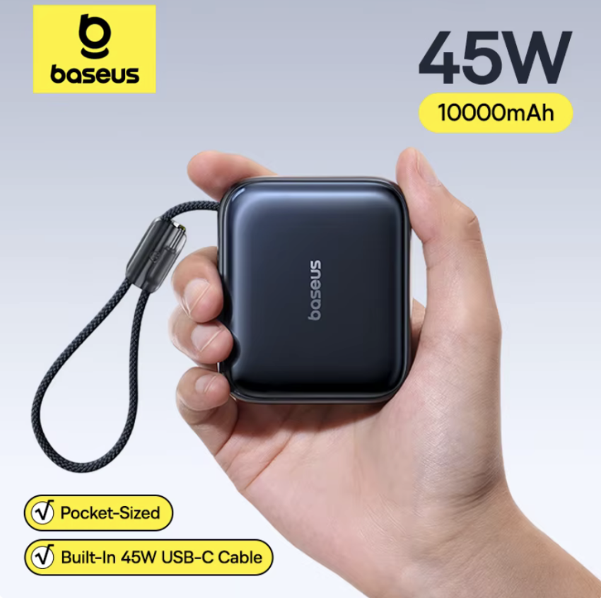베이스어스 45W 미니 보조 배터리 10000mAh $19.73