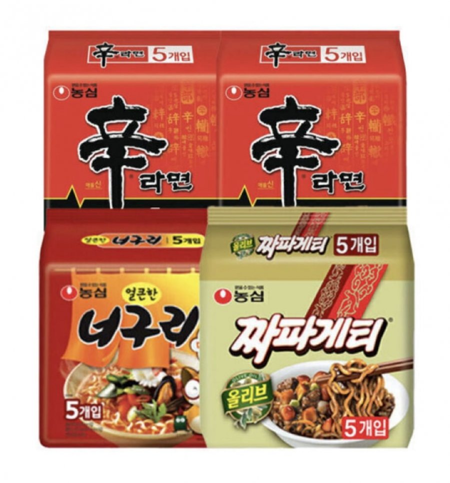 신라면 10입+너구리5입+짜파게티5입 (14,520원/무료)