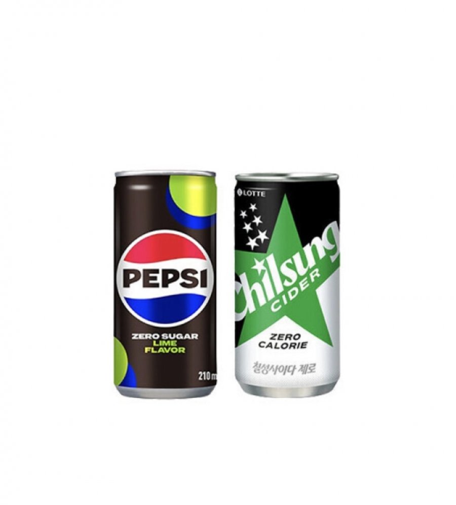 펩시제로 210ml 30캔 + 사이다제로 210ml 30캔 (22,900원/무료) 삼성카드 2만