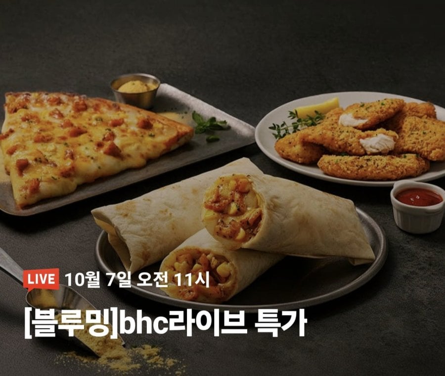 BHC 뿌링치킨 브리또 10팩 (22,900원/무료)