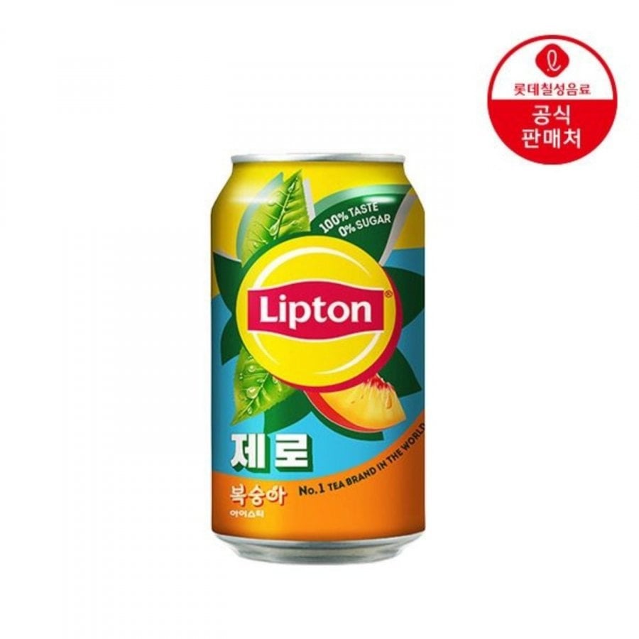 립톤 제로 복숭아 아이스티 355ml 24캔 (10,000원 / 무배)