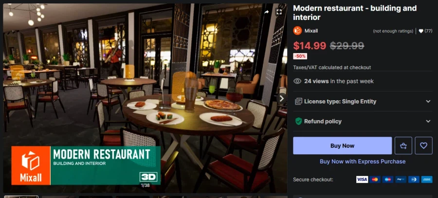 (무료) Modern restaurant