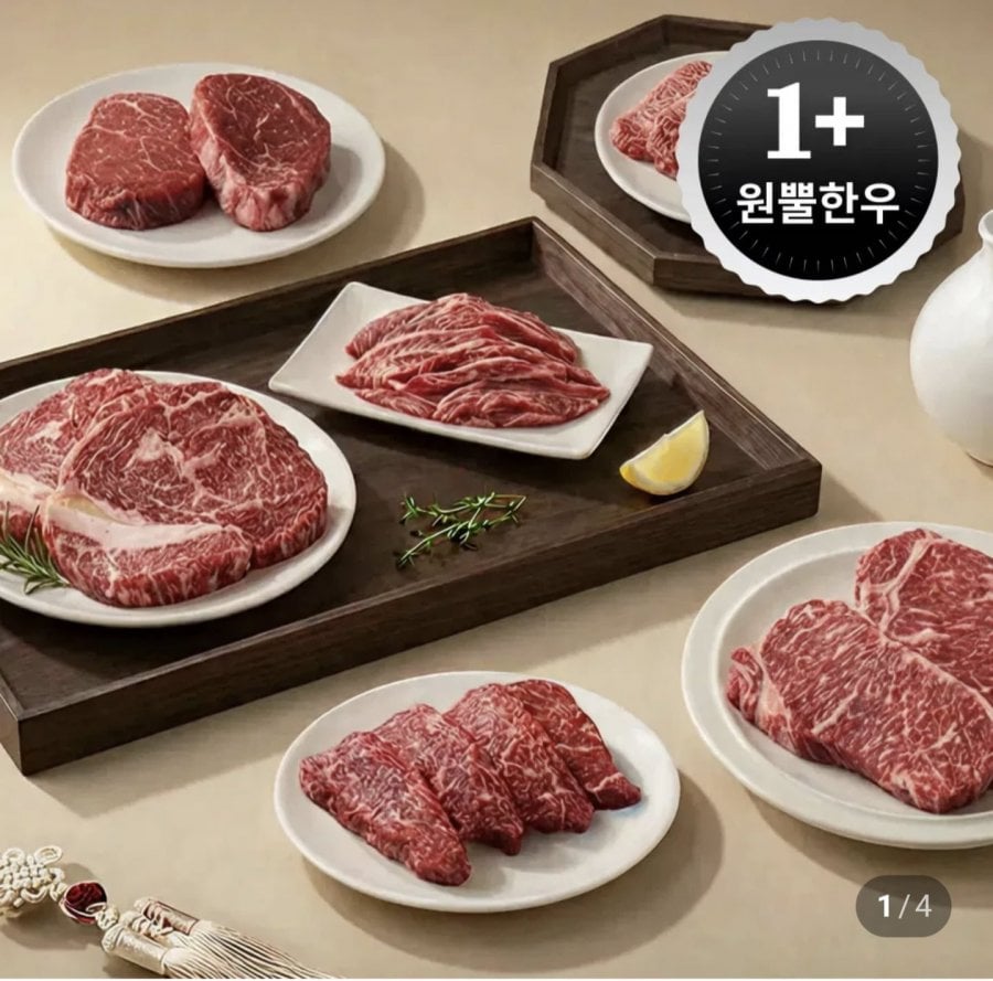 1+ 한우 불고기 250g (6,900원/4팩이상무료)