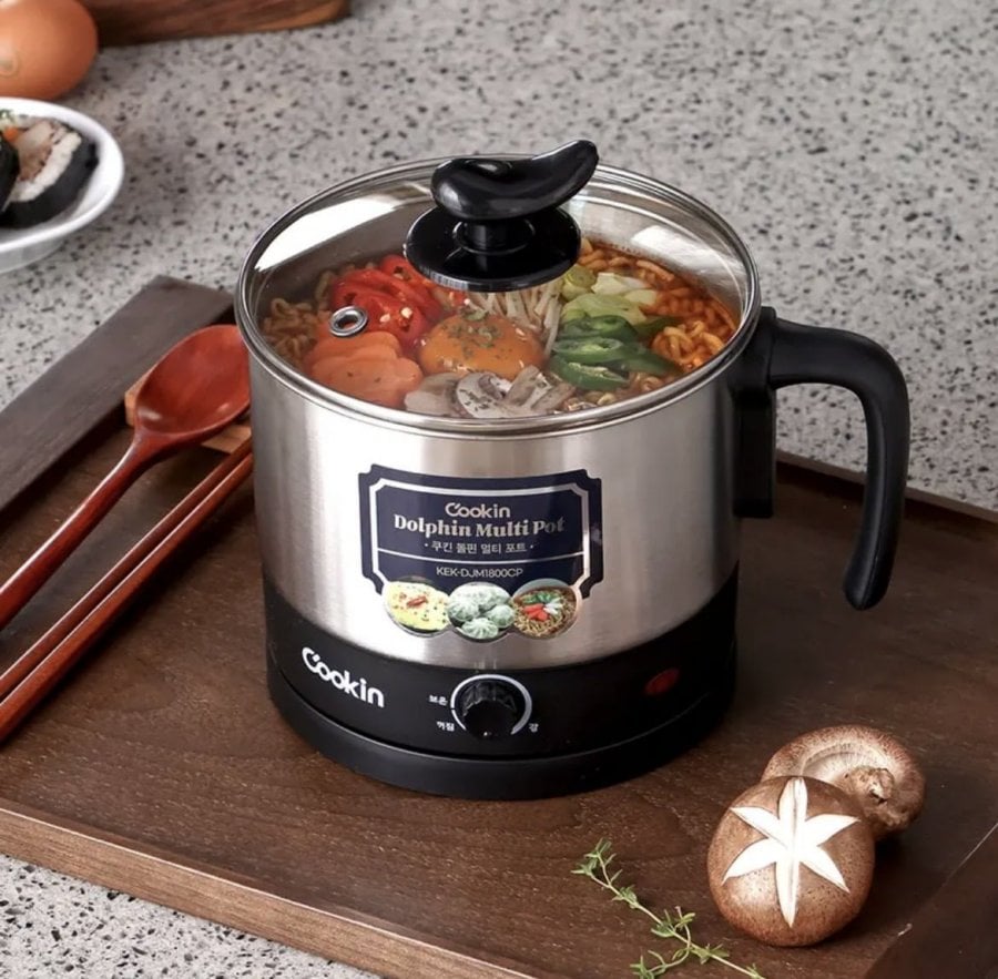 키친플라워 쿠킨 돌핀 멀티 라면포트, 1.8L, (13,900원 무료)