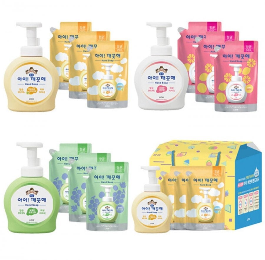 아이깨끗해 핸드워시 본품 용기 490ml 본품 용기 1개+450ml 리필 3개 (11,700원/무료)