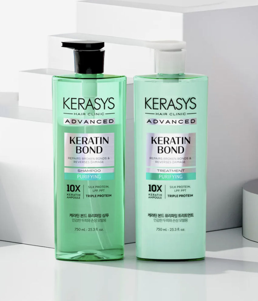 케라틴본드 퓨리파잉 750ML*2개 / 클리닉 비듬두피 샴푸 시트러스 레몬프레쉬향 750ML*2개