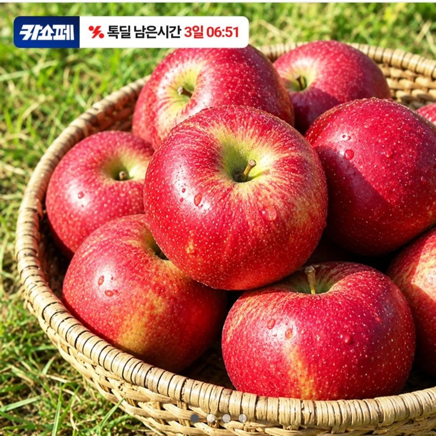 경북 감홍 사과 중과 1.5kg (6-8과) (17,900원/무료)