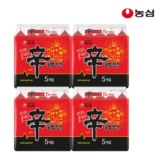 신라면 20 11,950원/짜파게티 20 15,110원/육김사 16,990원 등