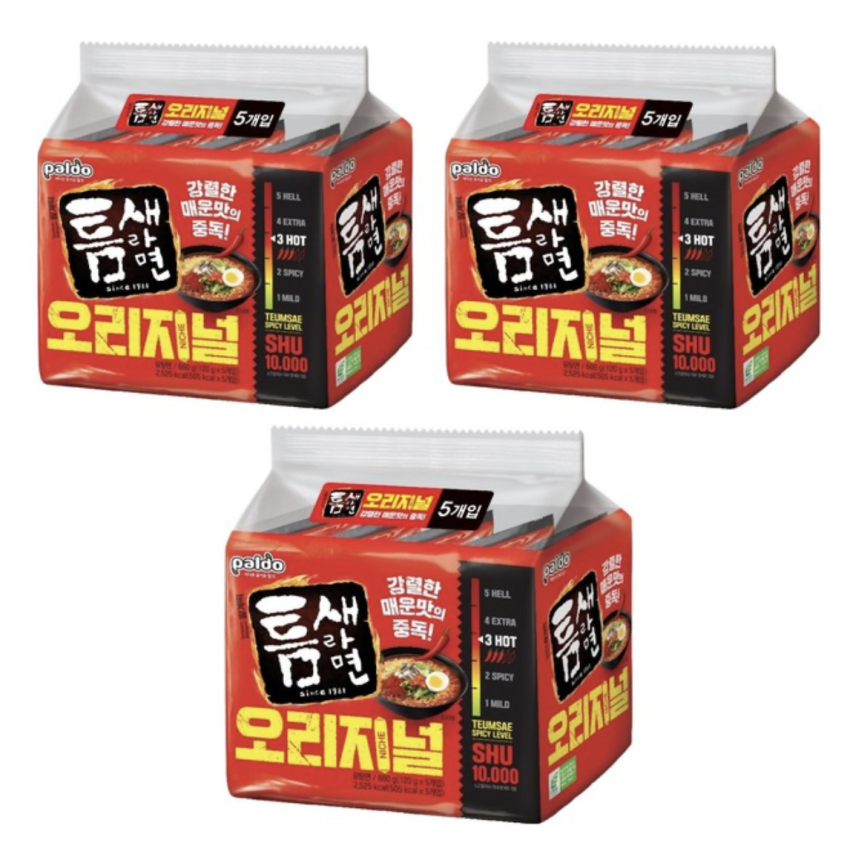 타임할인) 틈새라면 빨계떡 120g, 15개 11,930원
