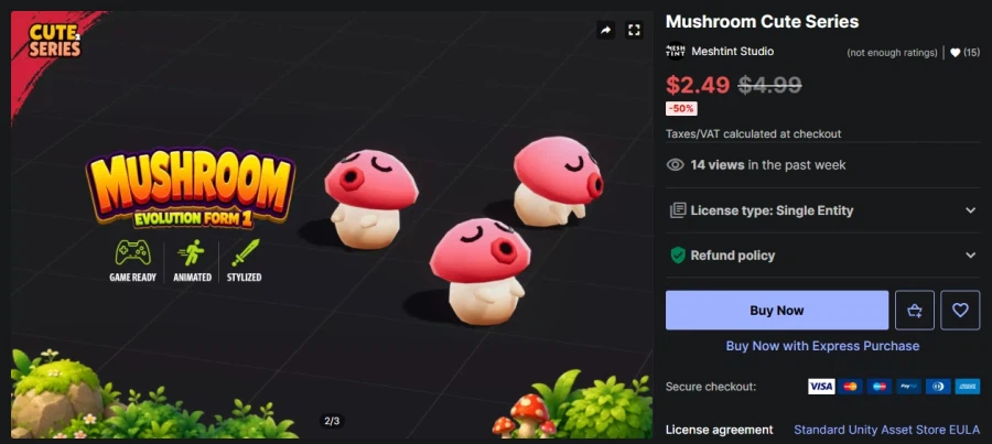 (무료) Mushroom Cute Series