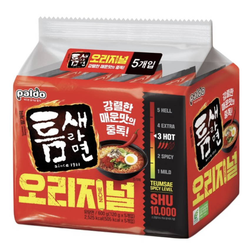 틈새라면 빨계떡 120g, 5개 4,220원/10개 8,950원