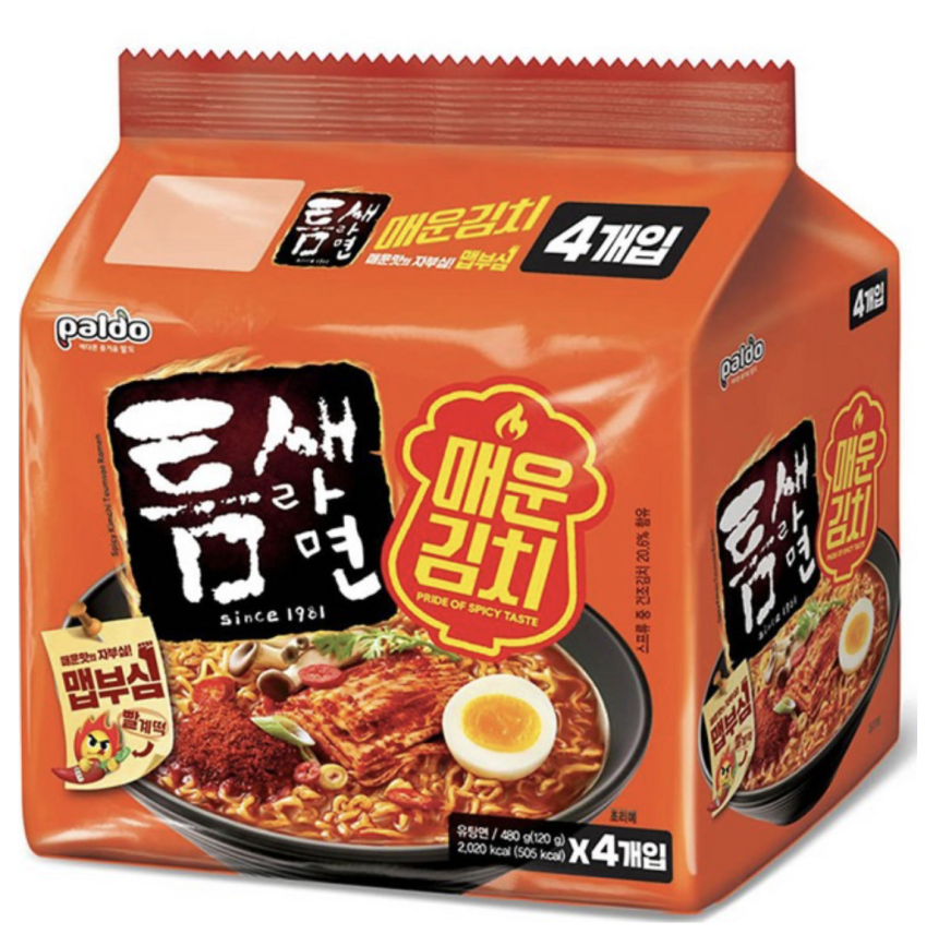 틈새라면 매운김치 120g 3,630원