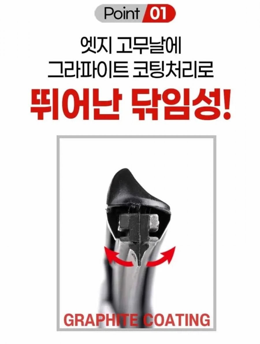 자동차 하이브리드 와이퍼, 600mm + 450mm, 1세트(4,670, 무배)