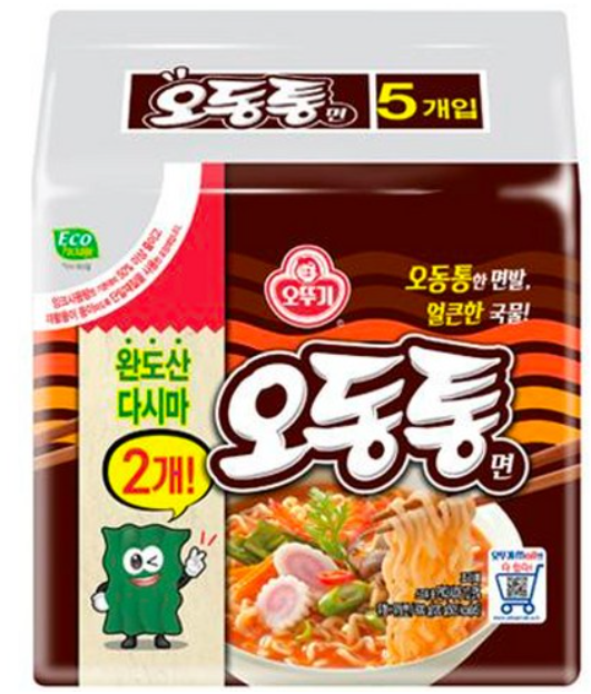오뚜기 오동통면 120g, 5개 3,260원