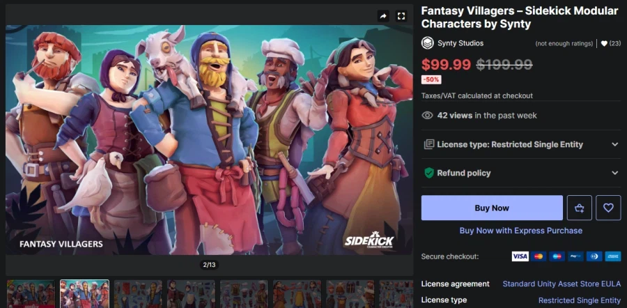 (무료) Fantasy Villagers – Sidekick