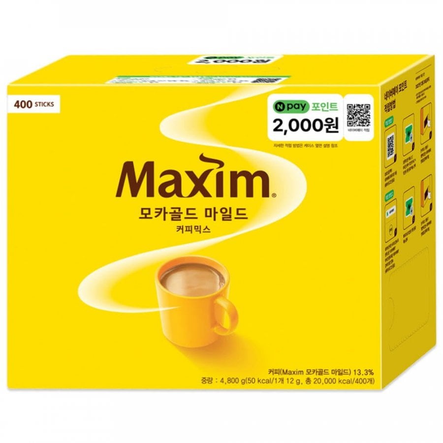 맥심 모카골드 커피믹스 400개입 (49,900원/무료배송)