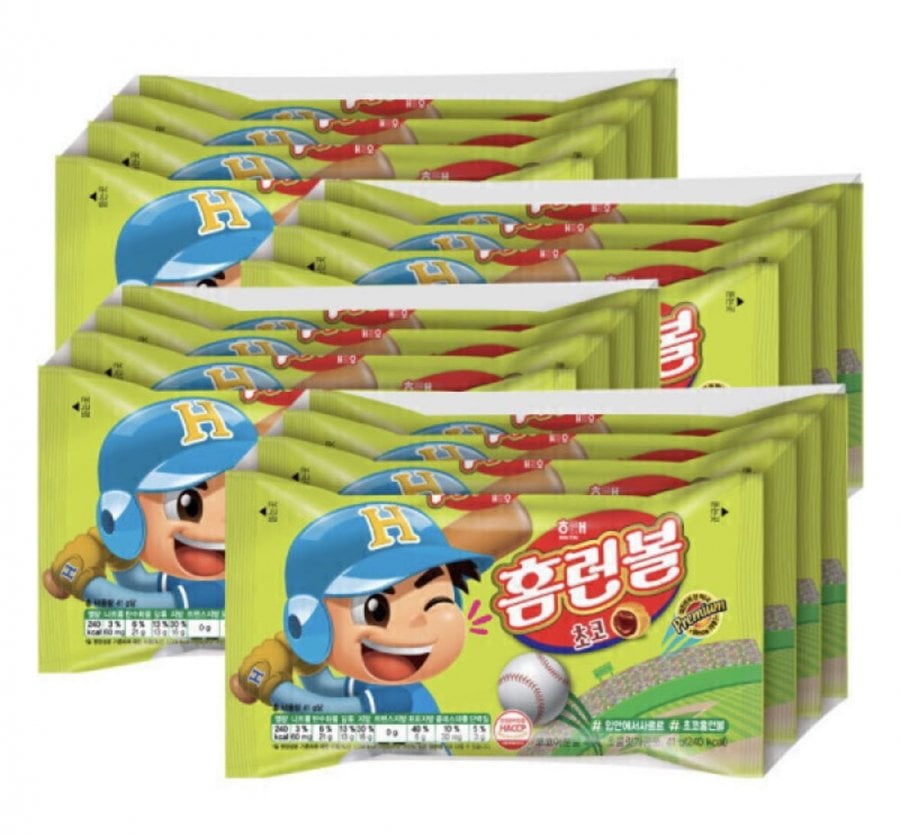 홈런볼 4번들 x 4팩 (41g 16개) *2세트 (삼성카드 24,560원/무료)