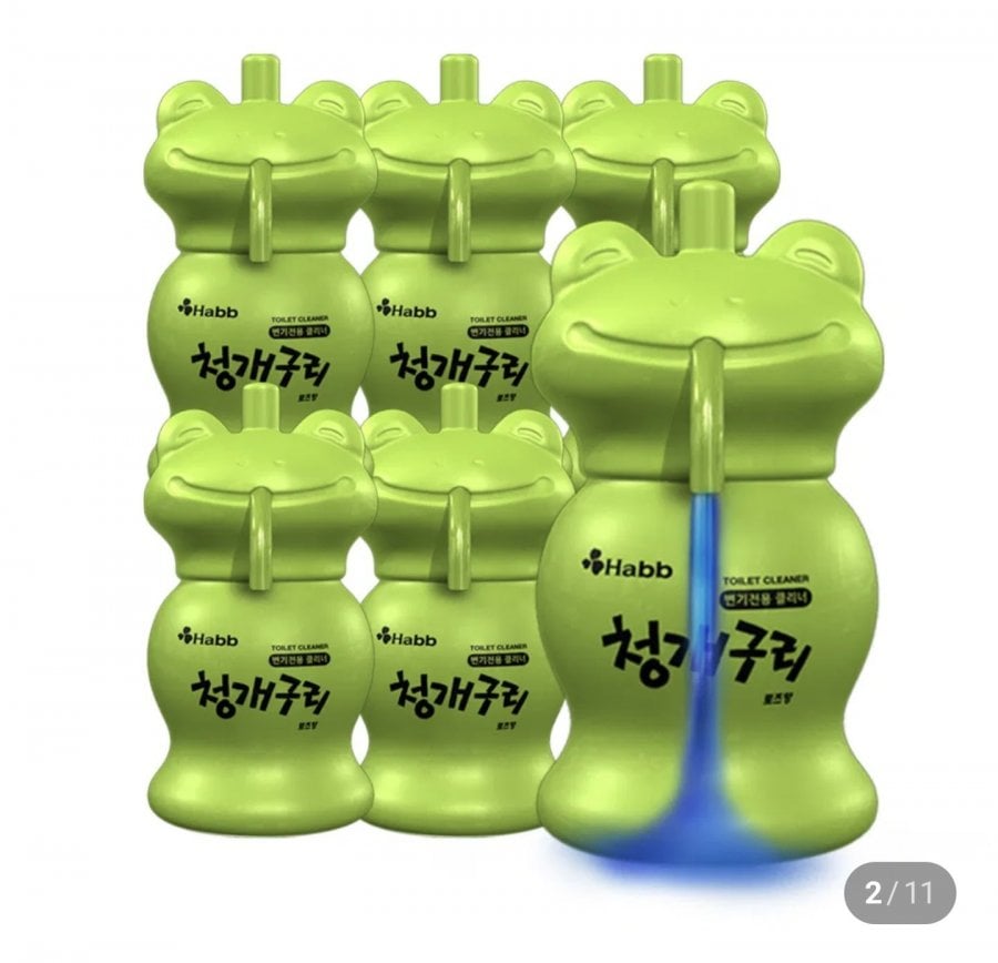 하비비 청개구리 자동 변기 세정제 프리미엄 120g 6개 (18,279원/무료)