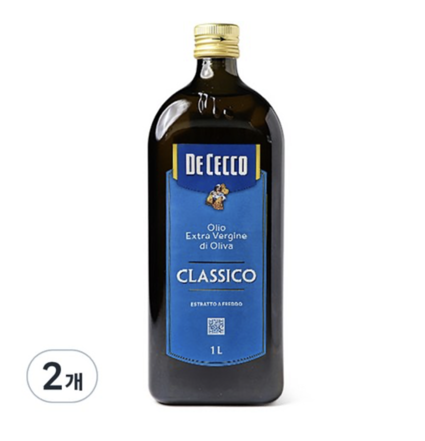 데체코 엑스트라버진 올리브오일, 1L, 2개 29,900원