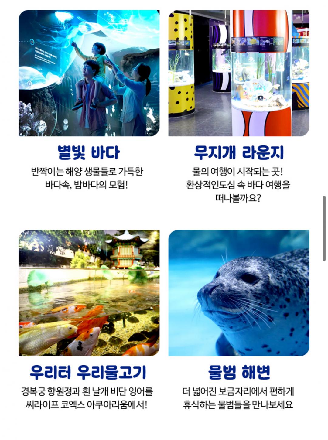 코엑스 아쿠아리움 모바일 1인 입장권 18900원