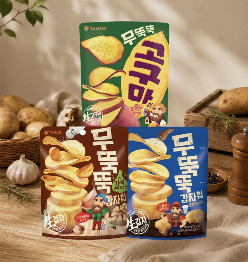 무뚝뚝 갈릭솔트(106g)3개+통후추소금(60g)3개+고구마칩(56g)3개 1.5만