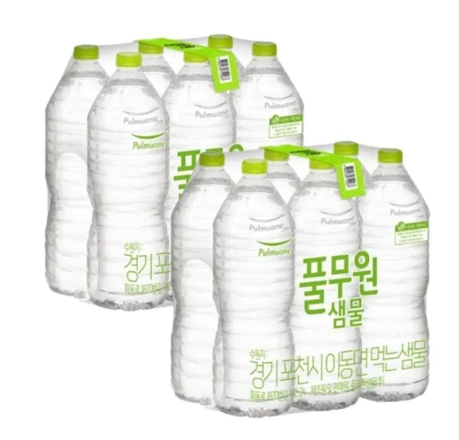 풀무원 샘물 생수, 무라벨, 2L, 12개 [4,960/무료]