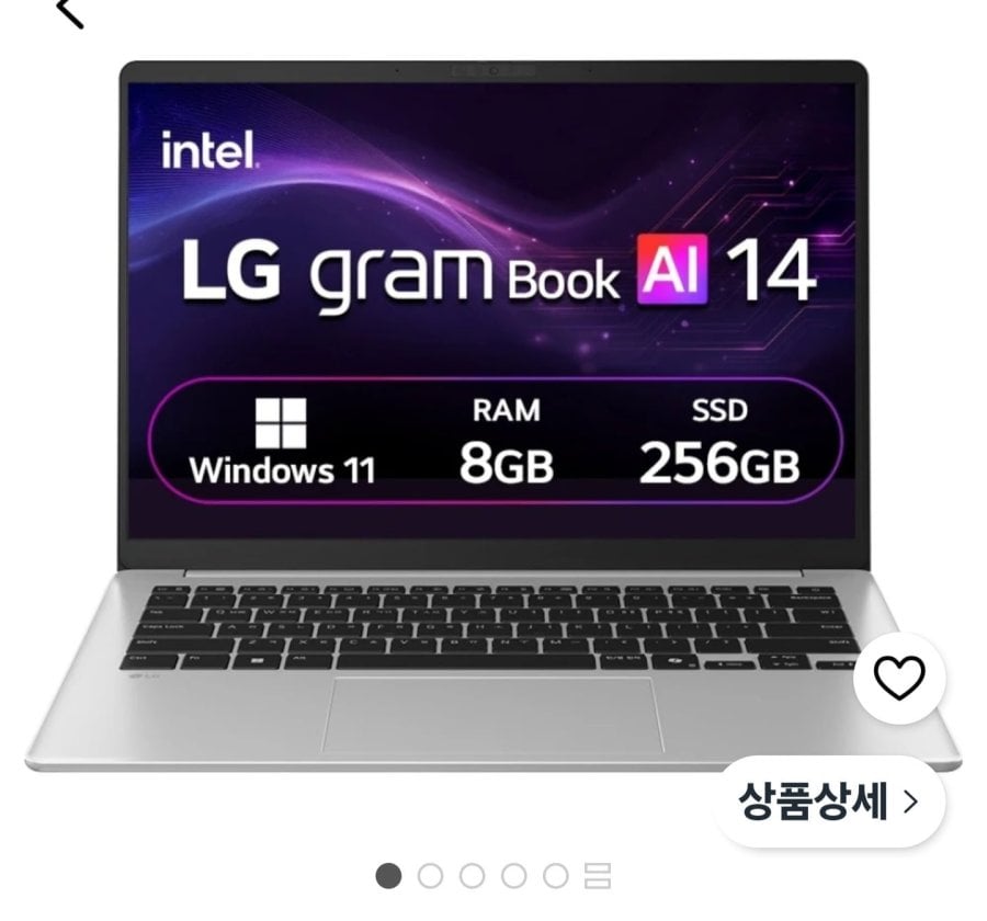 LG전자 2026 그램북 AI 14 14U40V-GR5CK (와우 999,000원/무료)